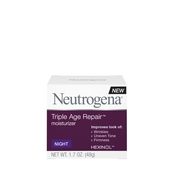 Neutrogena Triple Age Repair Anti-Aging Night Face Moisturizer, 1.7 OZ