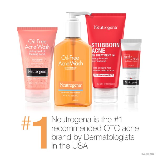 Neutrogena Rapid Clear Stubborn Acne Medicine Spot Treatment Gel, 1 OZ