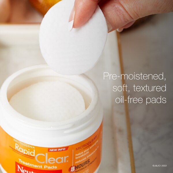 Neutrogena Rapid Clear Maximum Strength Acne Treatment Pads, 60CT