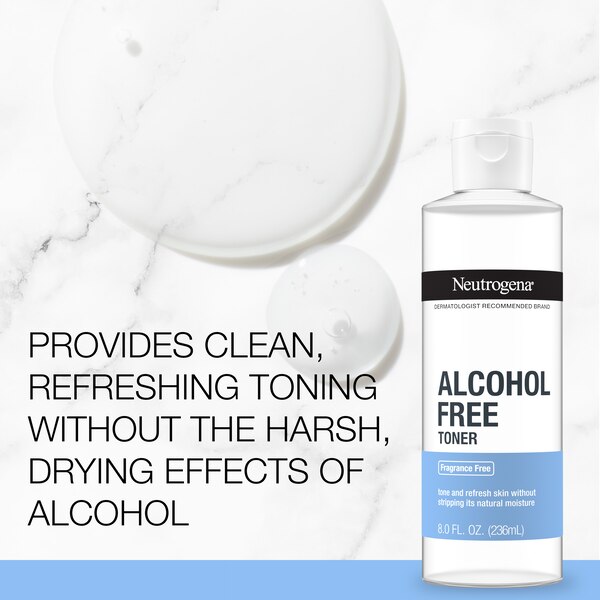 Neutrogena Alcohol-Free Facial Toner, Hypoallergenic, 8 OZ
