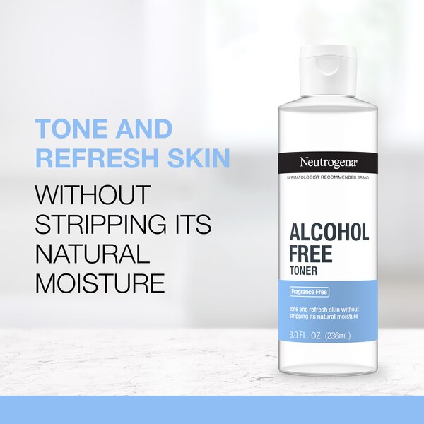 Neutrogena Alcohol-Free Facial Toner, Hypoallergenic, 8 OZ