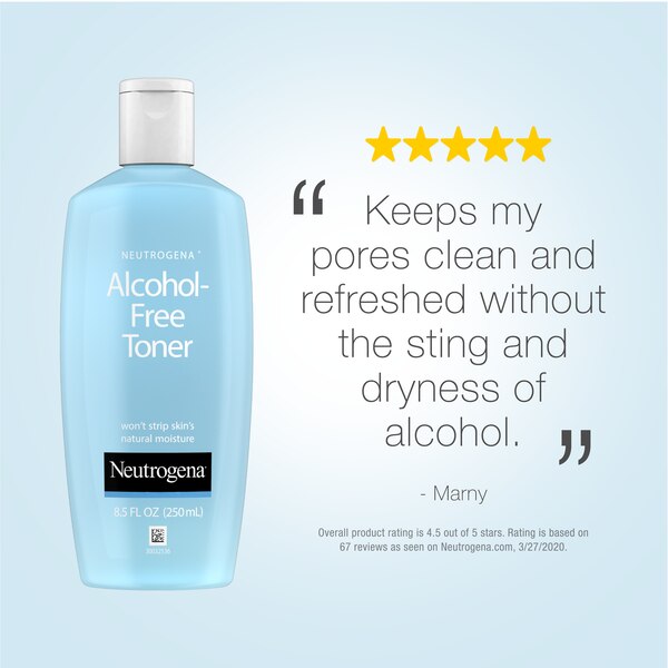 Neutrogena Alcohol-Free Facial Toner, Hypoallergenic, 8 OZ
