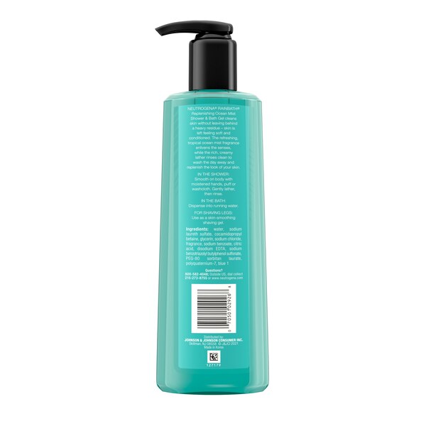 Neutrogena Rainbath Replenishing Shower And Bath Gel Ocean Mist, 16 OZ