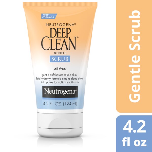 Neutrogena Deep Clean Gentle Facial Scrub, Oil free Cleanser 4.2 OZ