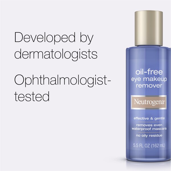Neutrogena Oil-Free Liquid Eye Makeup Remover Solution, 5.5 OZ