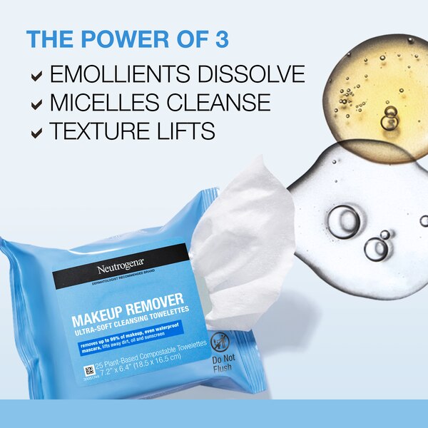 Neutrogena Makeup Remover Cleansing Towelettes, 25CT