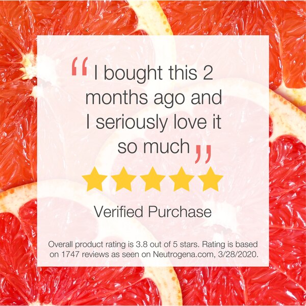 Neutrogena Oil-Free Pink Grapefruit Acne Facial Cleanser, 6 OZ