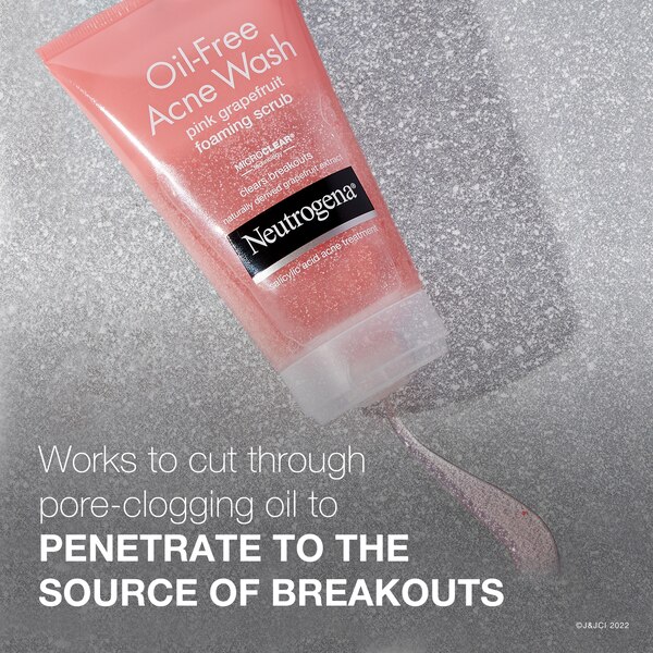 Neutrogena Oil-Free Acne Wash Pink Grapefruit Foaming Scrub