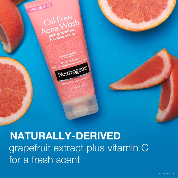 Neutrogena Oil-Free Acne Wash Pink Grapefruit Foaming Scrub