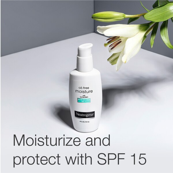 Neutrogena Oil Free Facial Moisturizer with SPF 15 Sunscreen, 4 OZ
