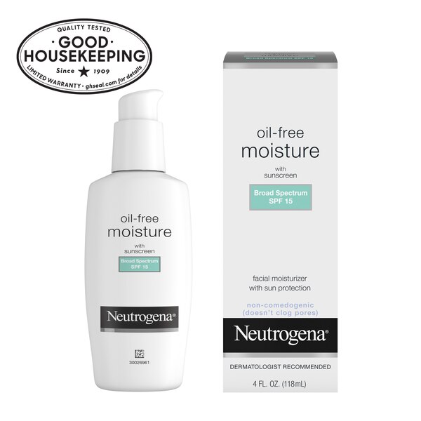 Neutrogena Oil Free Facial Moisturizer with SPF 15 Sunscreen, 4 OZ