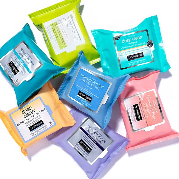 Neutrogena Oil-Free Cleansing Wipes Pink Grapefruit, 25/Pack