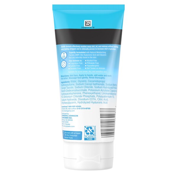 Neutrogena Hydro Boost Fragrance Free Foaming Face Wash, 5 fl. oz