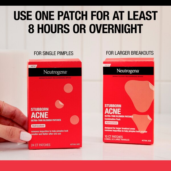 Neutrogena Stubborn Acne Hydrocolloid Blemish Patches,