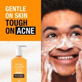 Neutrogena Oil-Free Salicylic Acid Acne Fighting Face Wash For Sensitive Skin, Fragrance-Free, 9.1 OZ, thumbnail image
