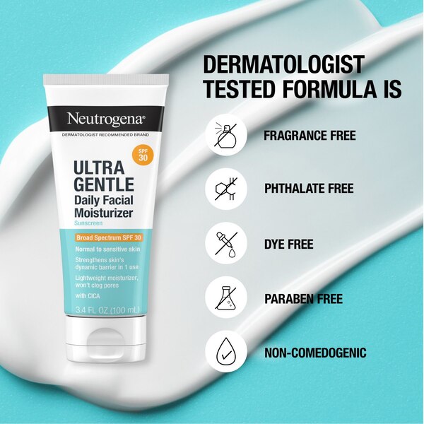 Neutrogena Ultra Gentle Daily Facial Moisturizer, SPF 30, 3.4 OZ