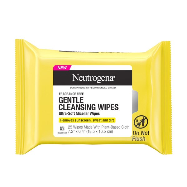 Neutrogena Sun Gentle Cleansing Wipes, 25 CT