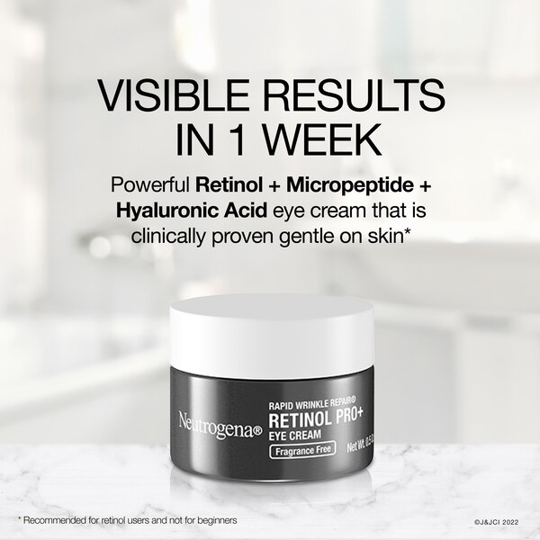 Neutrogena Rapid Wrinkle Repair Retinol Pro+ Eye Cream, 0.5 OZ