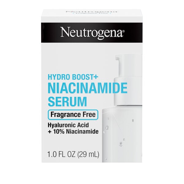 Neutrogena Hydro Boost+ Niacinamide Fragrance-Free Face Serum, 1 OZ