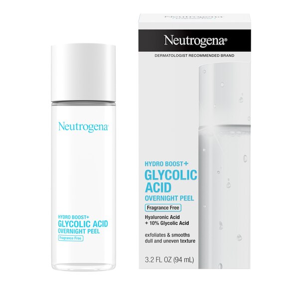 Neutrogena Hydro Boost+ Glycolic Acid Overnight Face Peel, 3.2 OZ