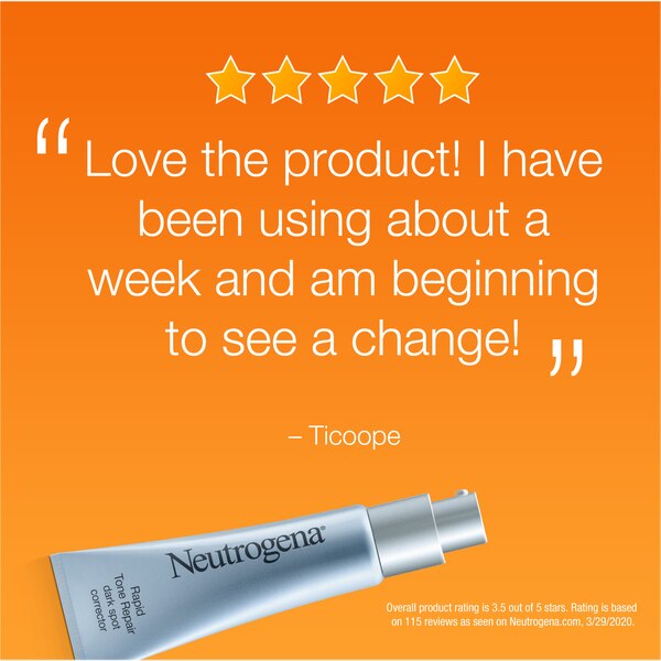 Neutrogena Rapid Tone Repair Dark Spot Corrector Retinol Serum, 1 OZ