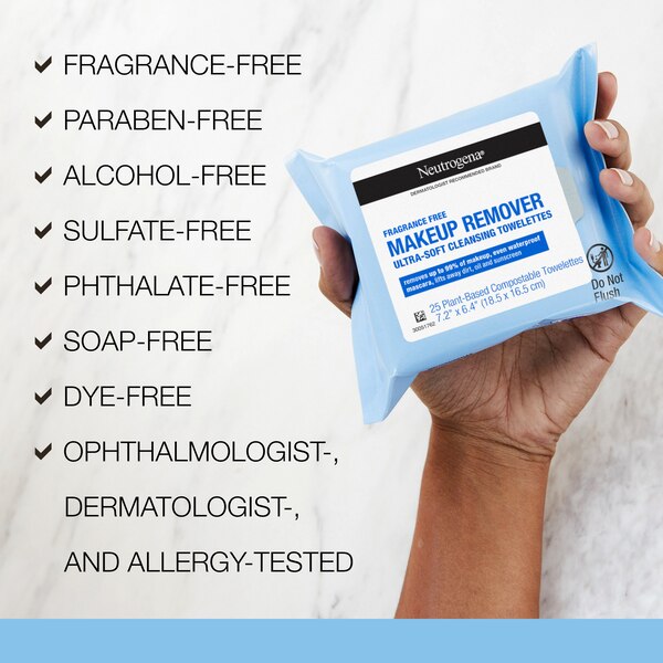 Neutrogena Makeup Remover Cleansing Towelettes, 25CT