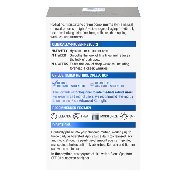 Neutrogena Rapid Wrinkle Repair Hyaluronic Acid & Retinol Cream, 1.7 OZ