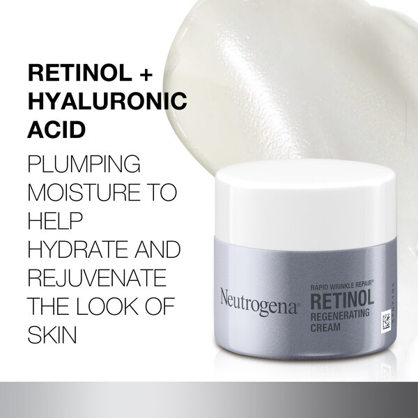 Neutrogena Rapid Wrinkle Repair Hyaluronic Acid & Retinol Cream, 1.7 OZ