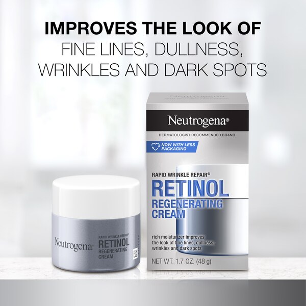 Neutrogena Rapid Wrinkle Repair Hyaluronic Acid & Retinol Cream, 1.7 OZ