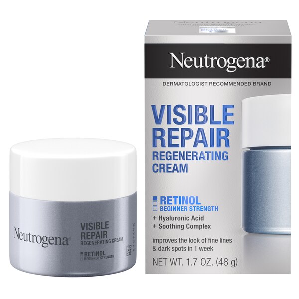 Neutrogena Rapid Wrinkle Repair Hyaluronic Acid & Retinol Cream, 1.7 OZ