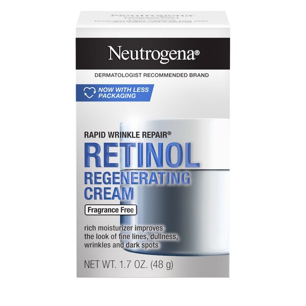 Neutrogena Rapid Wrinkle Repair Hyaluronic Acid & Retinol Face Cream, 1.7 OZ