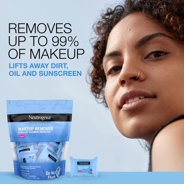 Neutrogena Makeup Remover Cleansing Towelette Singles, 20CT
