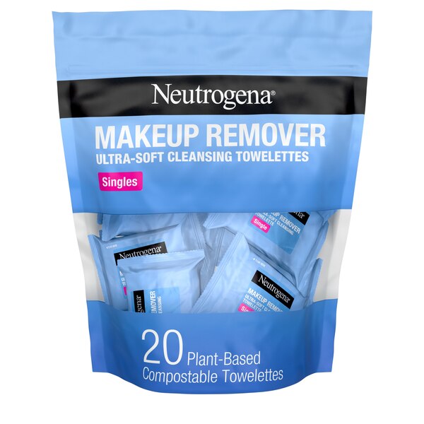 Neutrogena Makeup Remover Cleansing Towelette Singles, 20CT