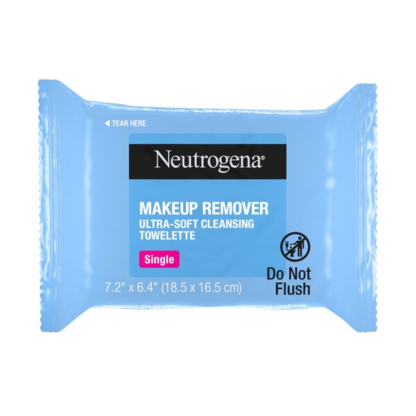 Neutrogena Makeup Remover Cleansing Towelette Singles, 20CT