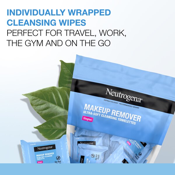 Neutrogena Makeup Remover Cleansing Towelette Singles, 20CT