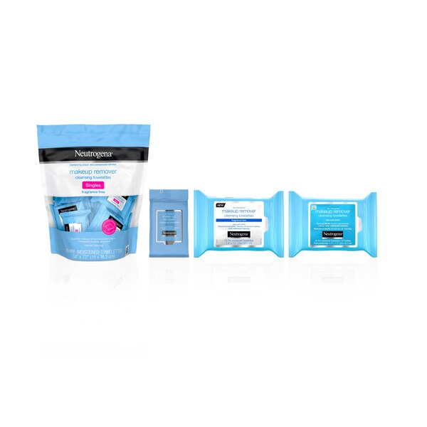 Neutrogena Fragrance-Free Makeup Remover Face Wipe Singles, 20CT