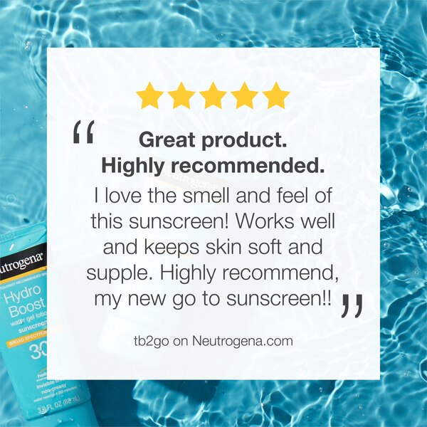 Neutrogena Hydroboost Non-Greasy Sunscreen Lotion, SPF 30, 3 oz