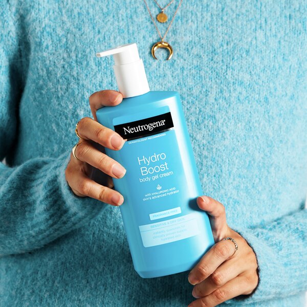 Neutrogena Hydro Boost Hyaluronic Acid Body Gel Cream, Fragrance-Free, 16 OZ
