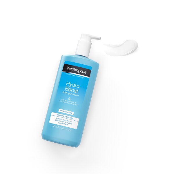 Neutrogena Hydro Boost Hyaluronic Acid Body Gel Cream, Fragrance-Free, 16 OZ