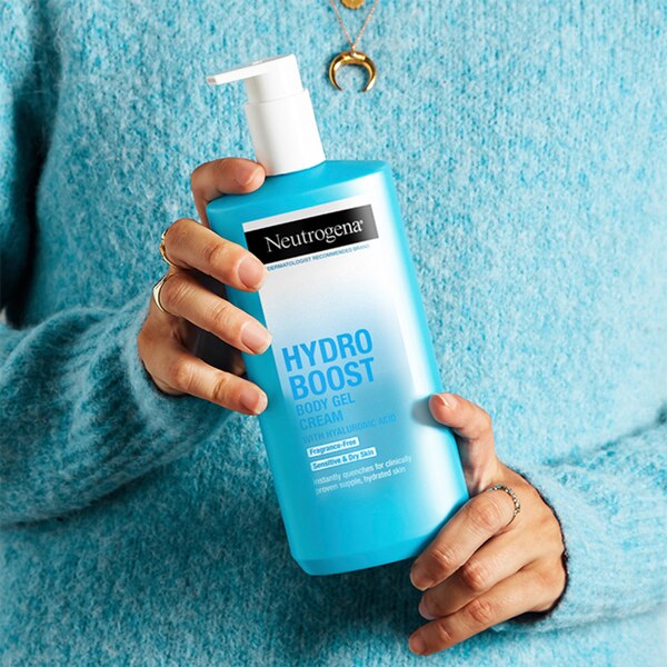 Neutrogena Hydro Boost Hyaluronic Acid Body Gel Cream, Fragrance-Free, 16 OZ