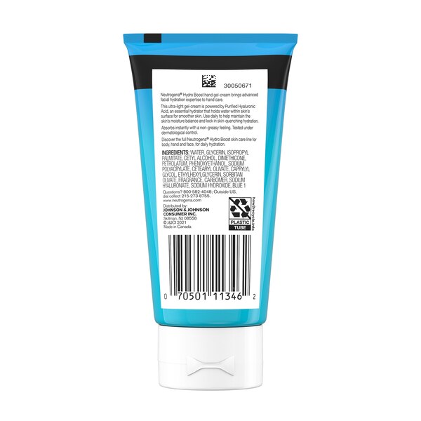 Neutrogena Hydro Boost Hydrating Hand Gel Cream with Hyaluronic Acid, 3 OZ