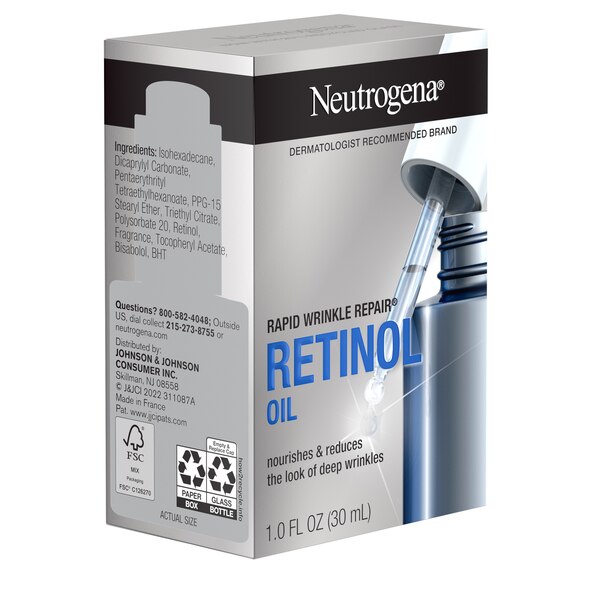 Neutrogena Rapid Wrinkle Repair Anti-Wrinkle Retinol Oil, 1.0 fl. OZ
