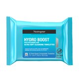 Neutrogena HydroBoost Face Cleansing & Makeup Remover Wipes, 25CT, thumbnail image