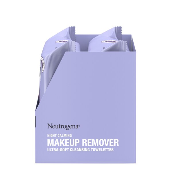 Neutrogena Makeup Remover Calming Cleansing Towelettes, 25CT, 2-Pack