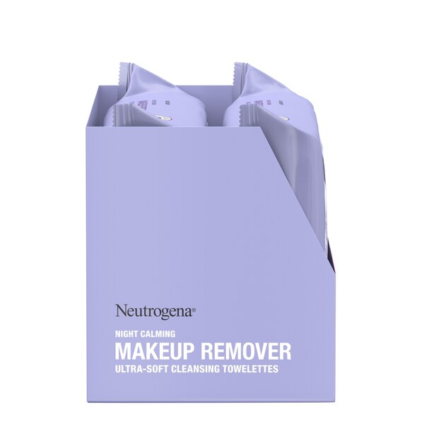 Neutrogena Makeup Remover Calming Cleansing Towelettes, 25CT, 2-Pack