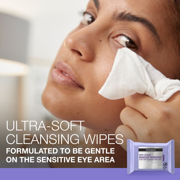 Neutrogena Makeup Remover Calming Cleansing Towelettes, 25CT, 2-Pack