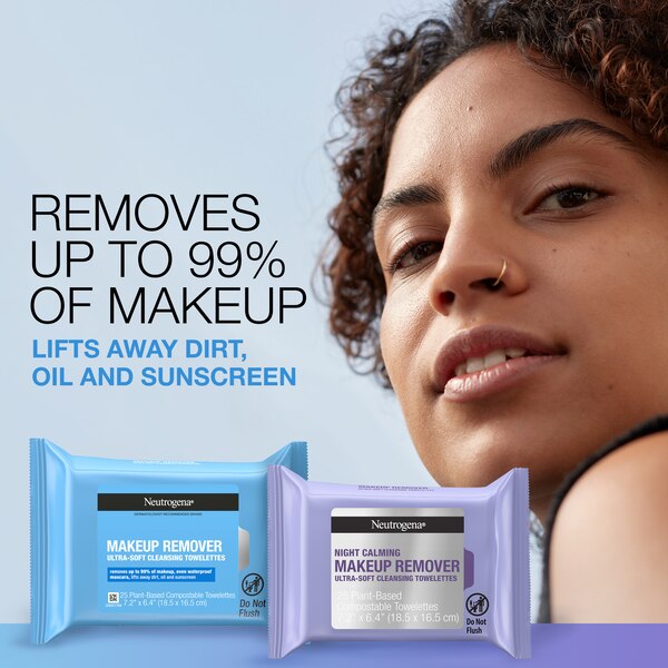 Neutrogena Day & Night Cleansing Face Wipes, 3 Packs of 25CT, 75CT