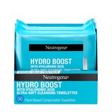 Neutrogena HydroBoost Face Cleansing & Makeup Remover Wipes, Twin Pack, 25CT, thumbnail image