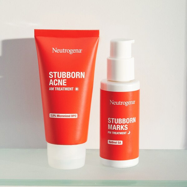 Neutrogena Stubborn Acne AM Treatment with Benzoyl Peroxide, 2 OZ