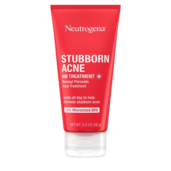 Neutrogena Stubborn Acne AM Treatment with Benzoyl Peroxide, 2 OZ